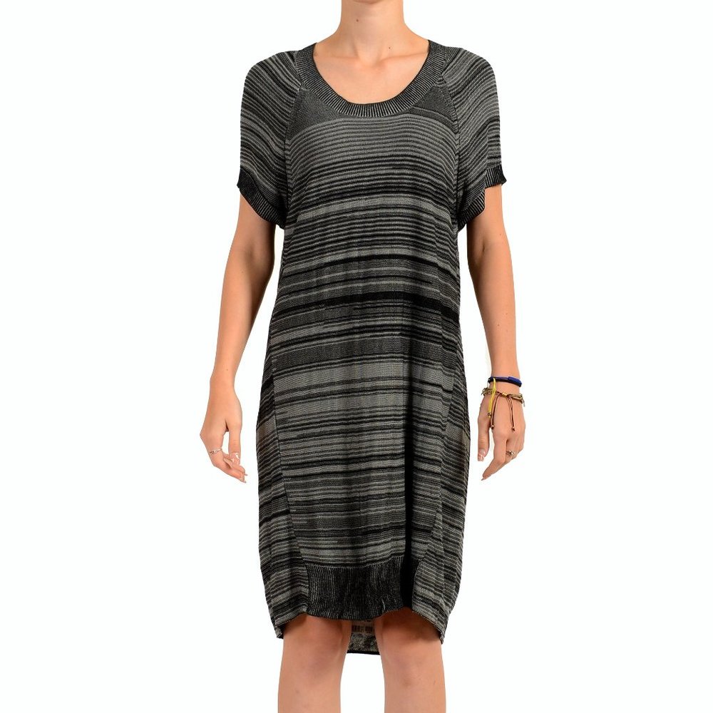 Maison Margiela MM6 Women's Striped Stretch Dress US M IT 42